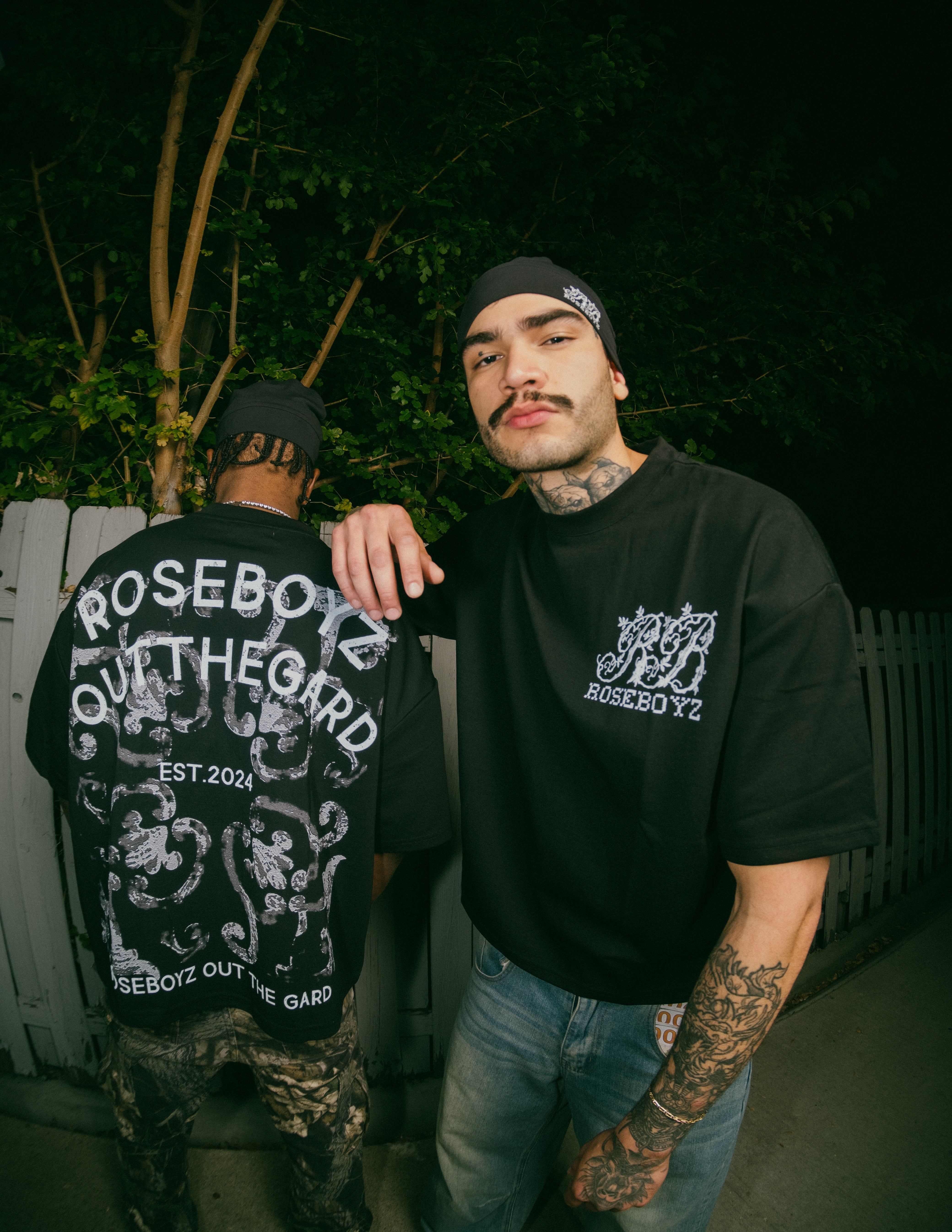 Roseboyz “outthegard” Black tee shirt