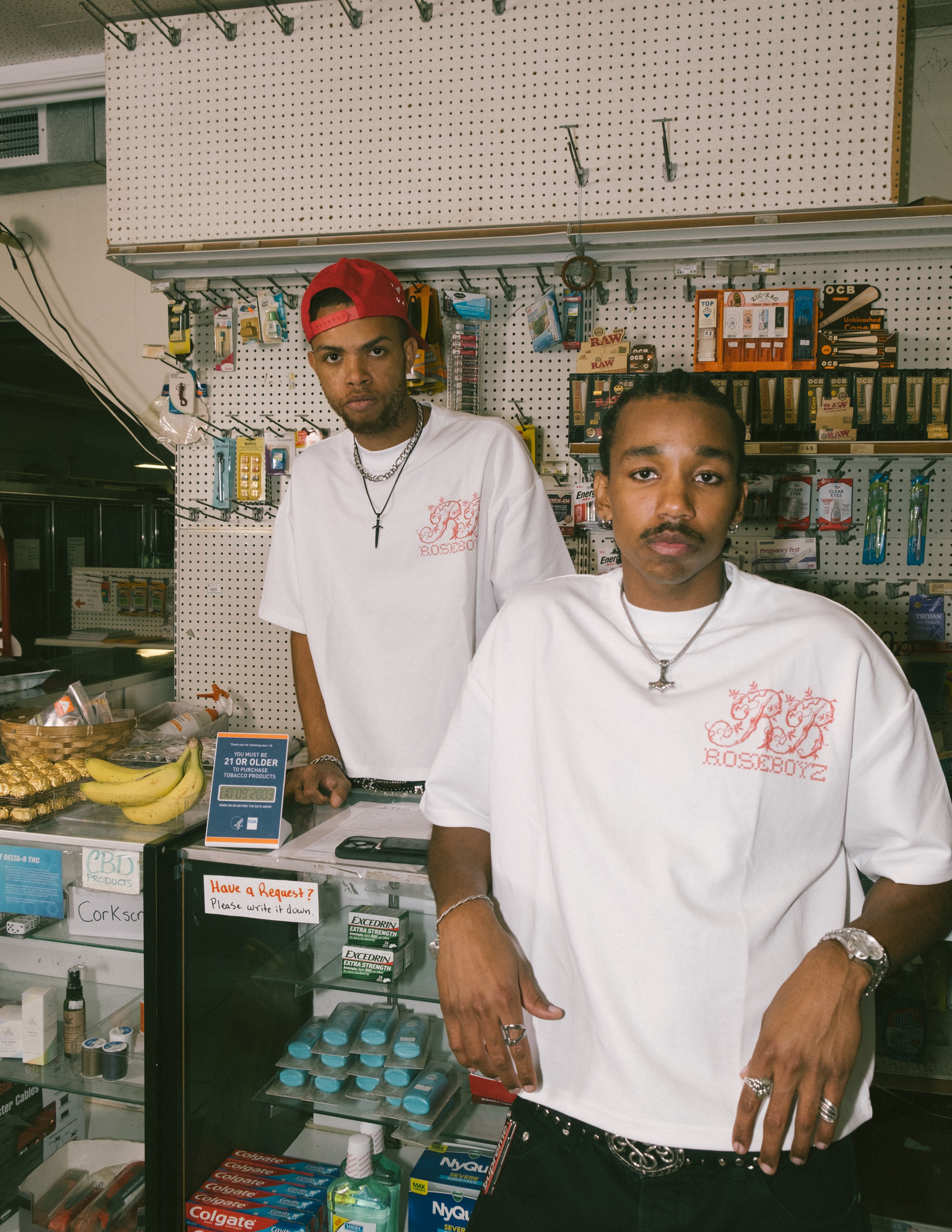 Roseboyz “outthegard” white tee shirt.